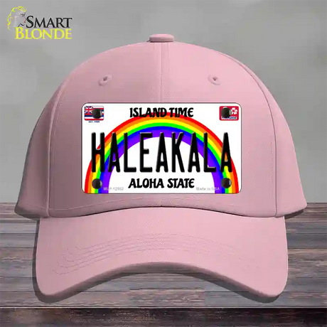 Haleakala Hawaii Novelty License Plate Hat Cotton / Pink