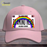 Diamond Head Hawaii Novelty License Plate Hat Cotton / Pink