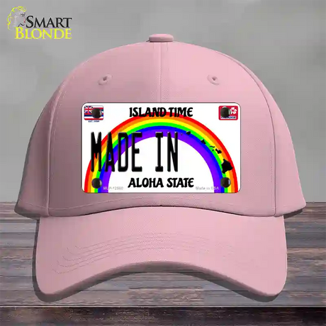 Made In Hawaii Silhouette Novelty License Plate Hat Cotton / Pink