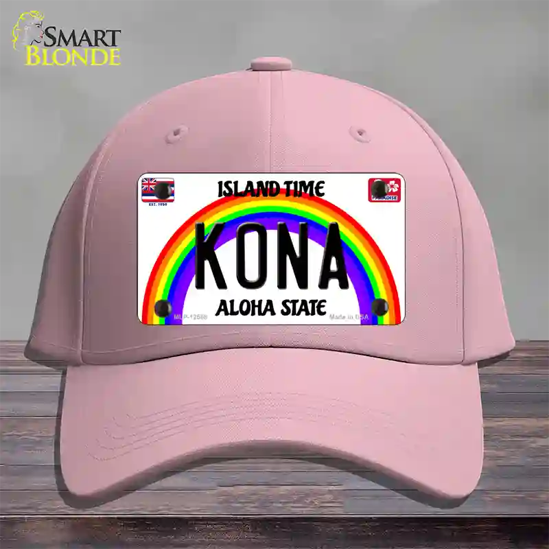 Kona Hawaii Novelty License Plate Hat Cotton / Pink