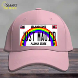 Just Mauid Hawaii Novelty License Plate Hat Cotton / Pink