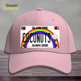 Coconuts Hawaii Novelty License Plate Hat Cotton / Pink