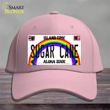 Sugar Cane Hawaii Novelty License Plate Hat Cotton / Pink