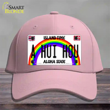 A Hui Hou Hawaii Novelty License Plate Hat Cotton / Pink