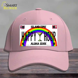 Happy Hour Hawaii Novelty License Plate Hat Cotton / Pink