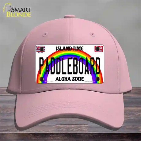 Paddleboard Hawaii Novelty License Plate Hat Cotton / Pink