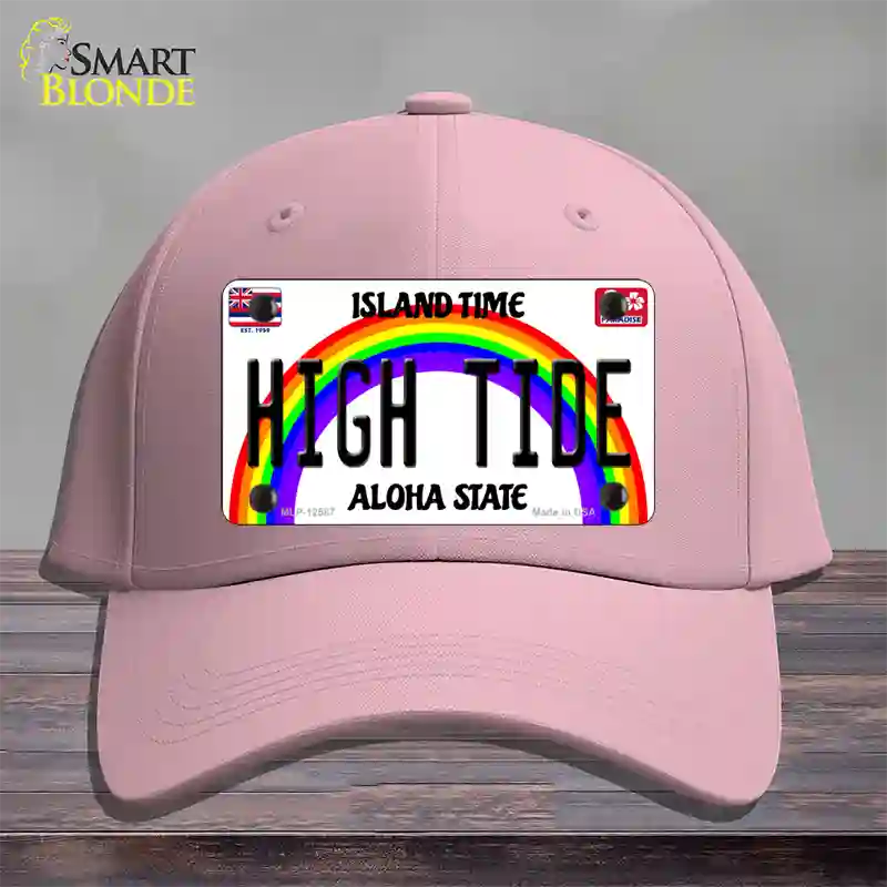 High Tide Hawaii Novelty License Plate Hat Cotton / Pink