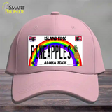 Pineapples Hawaii Novelty License Plate Hat Cotton / Pink