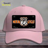 Route 66 Motorcycles Novelty License Plate Hat Cotton / Pink