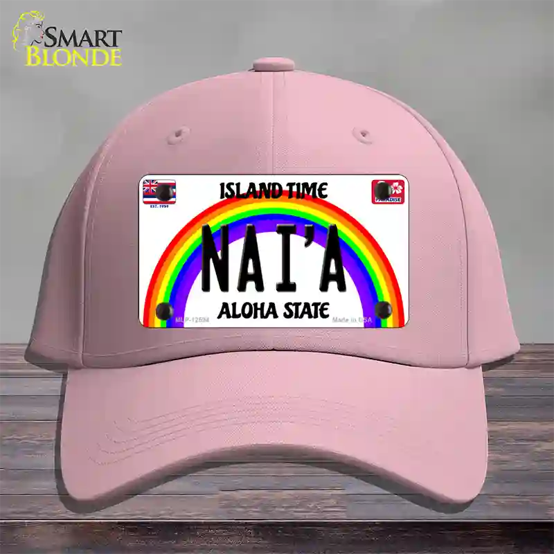 Naia Hawaii Novelty License Plate Hat Cotton / Pink