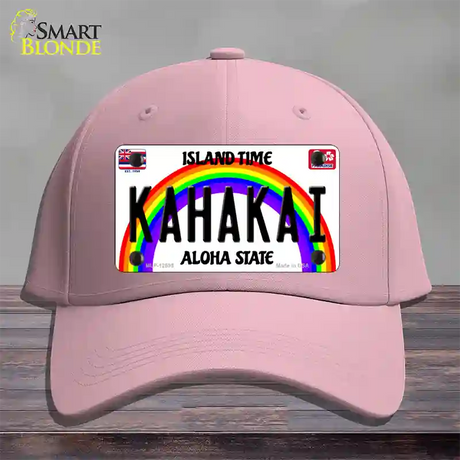 Kahakai Hawaii Novelty License Plate Hat Cotton / Pink