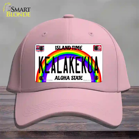 Kealakekua Hawaii Novelty License Plate Hat Cotton / Pink