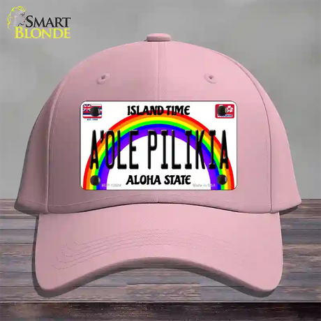 A Ole Pilikia Hawaii Novelty License Plate Hat Cotton / Pink