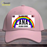 Lanai Hawaii Novelty License Plate Hat Cotton / Pink