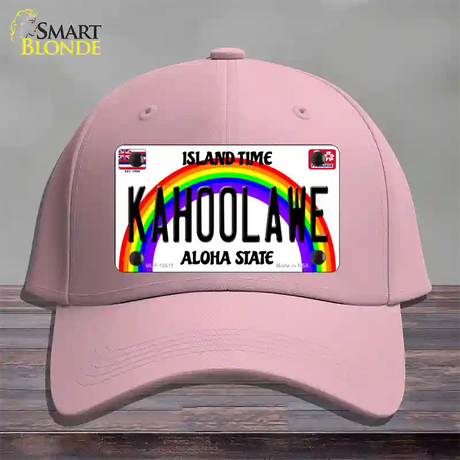 Kahoolawe Hawaii Novelty License Plate Hat Cotton / Pink