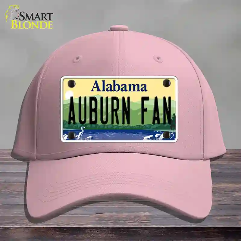 Auburn Fan Novelty License Plate Hat Cotton / Pink