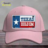 Texas Hold Em Novelty License Plate Hat Cotton / Pink