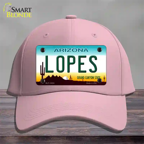 Lopes Novelty License Plate Hat Cotton / Pink