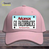 Go Razorbacks Novelty License Plate Hat Cotton / Pink