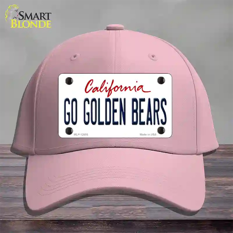 Go Golden Bears Novelty License Plate Hat Cotton / Pink