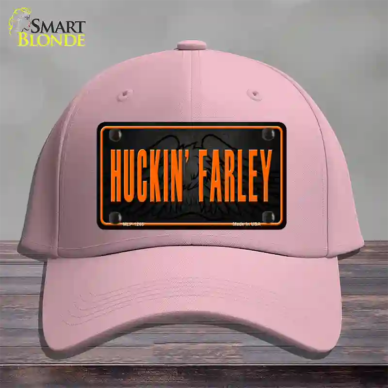 Huckin Farley Novelty License Plate Hat Cotton / Pink