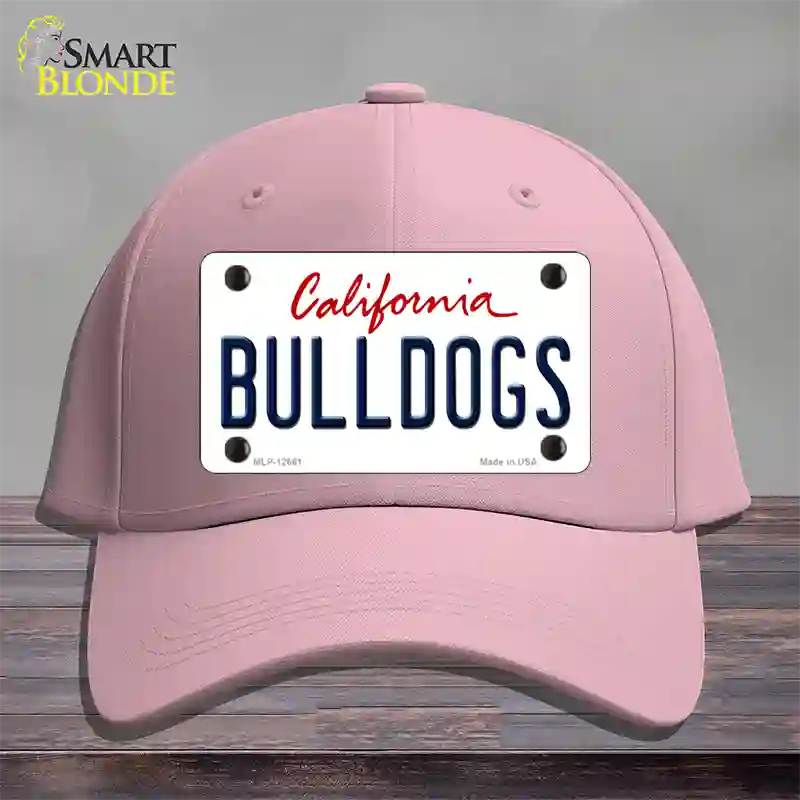 Bulldogs Novelty License Plate Hat Cotton / Pink