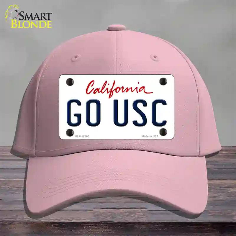 Go USC Novelty License Plate Hat Cotton / Pink