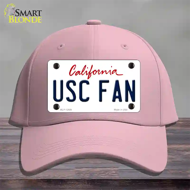 USC Fan Novelty License Plate Hat Cotton / Pink