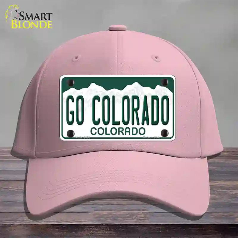 Go Colorado Novelty License Plate Hat Cotton / Pink