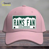 Rams Fan Novelty License Plate Hat Cotton / Pink