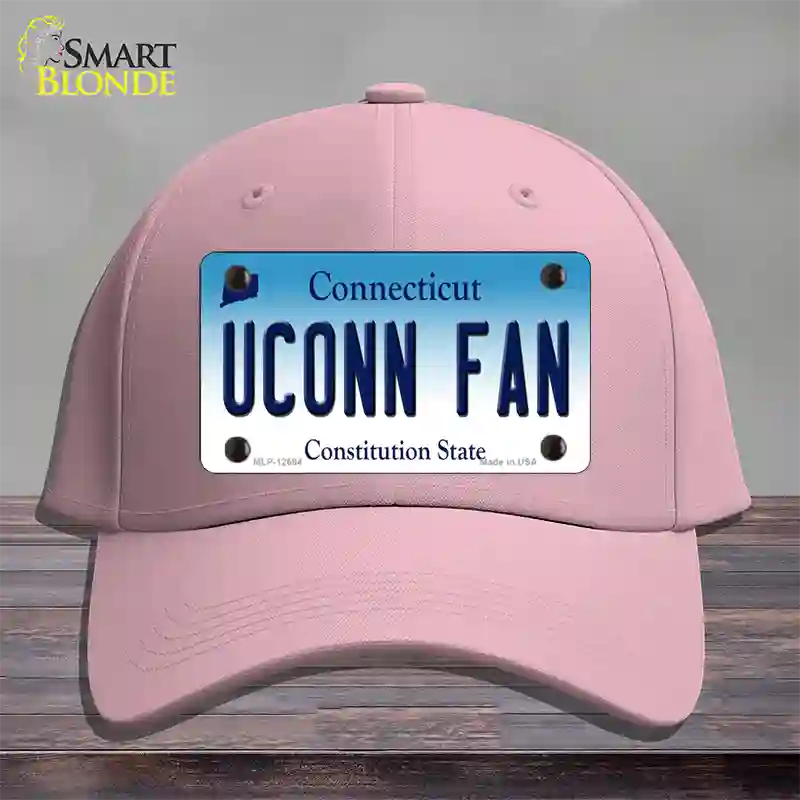 UConn Fan Novelty License Plate Hat Cotton / Pink