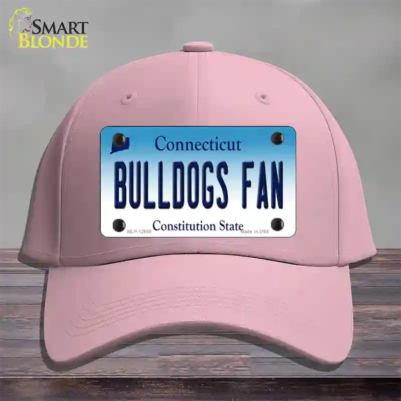 Bulldogs Fan Connecticut Novelty License Plate Hat Cotton / Pink