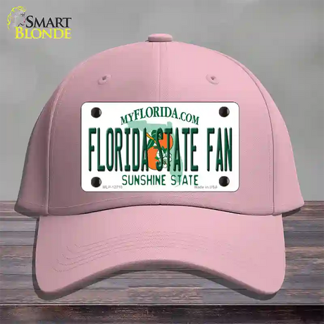 Florida State Fan Novelty License Plate Hat Cotton / Pink