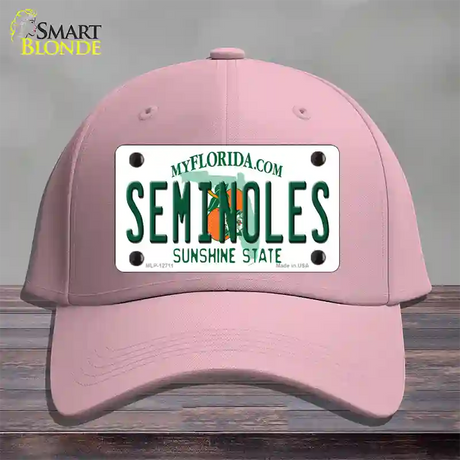 Seminoles Novelty License Plate Hat Cotton / Pink