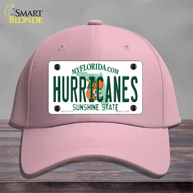 Hurricanes Novelty License Plate Hat Cotton / Pink