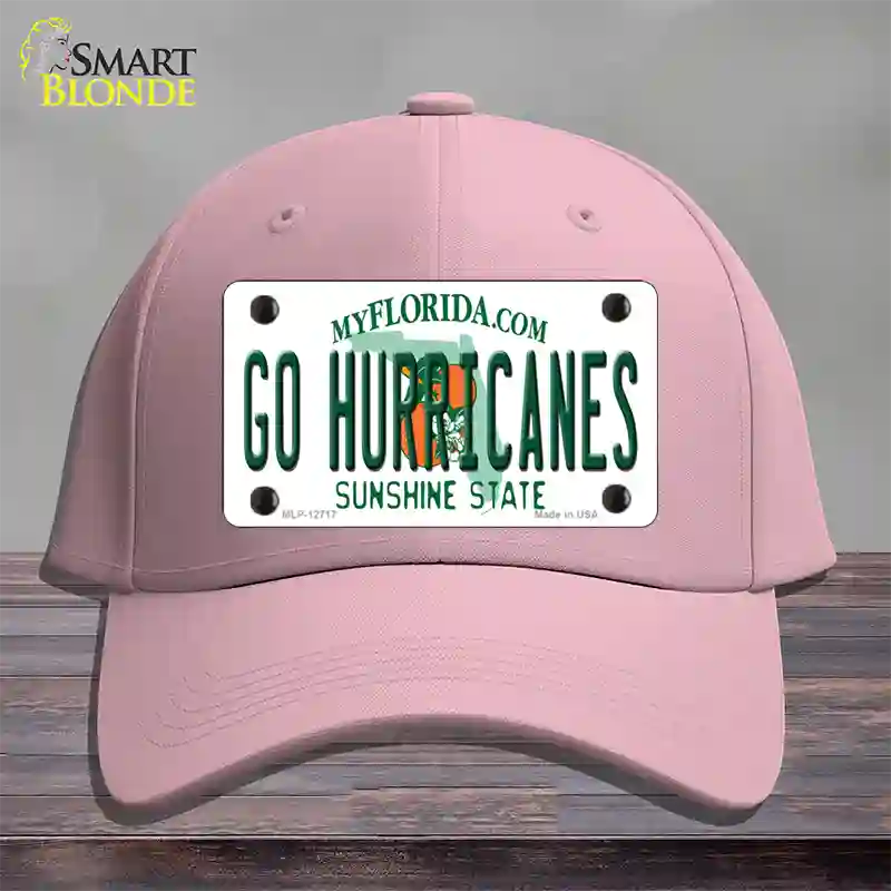 Go Hurricanes Novelty License Plate Hat Cotton / Pink