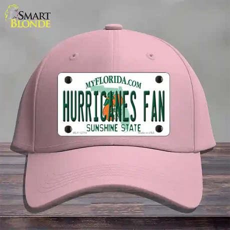 Hurricanes Fan Novelty License Plate Hat Cotton / Pink