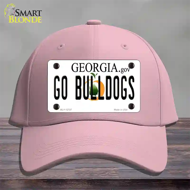 Go Bulldogs Georgia Novelty License Plate Hat Cotton / Pink