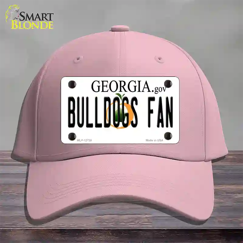 Bulldogs Fan Georgia Novelty License Plate Hat Cotton / Pink