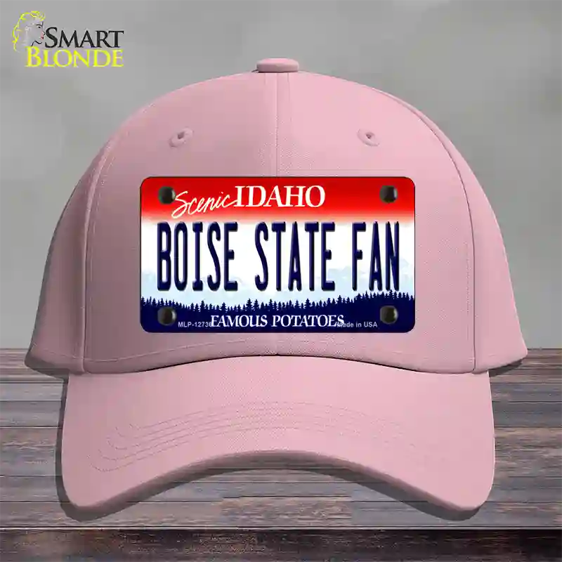 Boise State Fan Novelty License Plate Hat Cotton / Pink