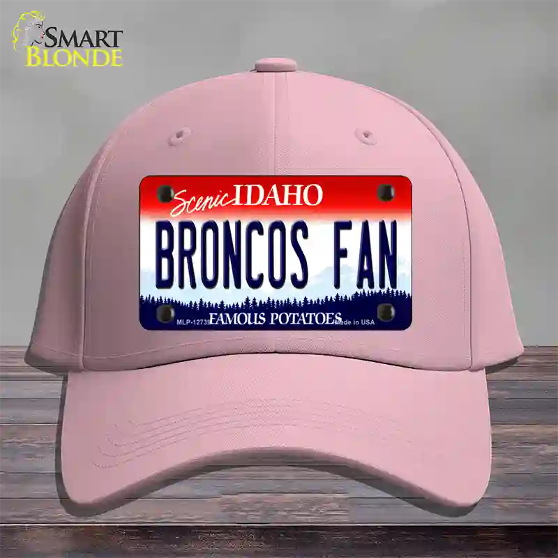 Broncos Fan Novelty License Plate Hat Cotton / Pink