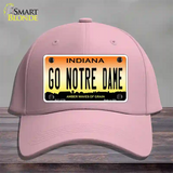 Go Notre Dame Novelty License Plate Hat Tag Cotton / Pink