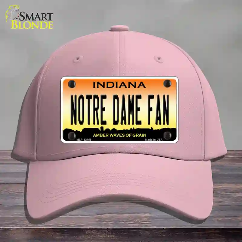 Notre Dame Fan Novelty License Plate Hat Tag Cotton / Pink