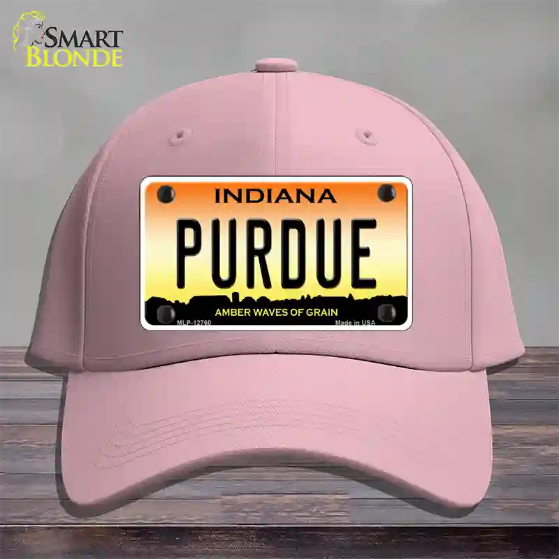 Purdue Novelty License Plate Hat Tag Cotton / Pink