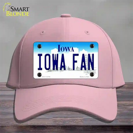 Iowa Fan Novelty License Plate Hat Tag Cotton / Pink