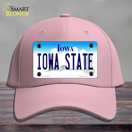 Iowa State Novelty License Plate Hat Tag Cotton / Pink