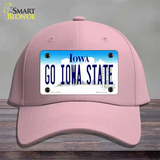 Go Iowa State Novelty License Plate Hat Tag Cotton / Pink