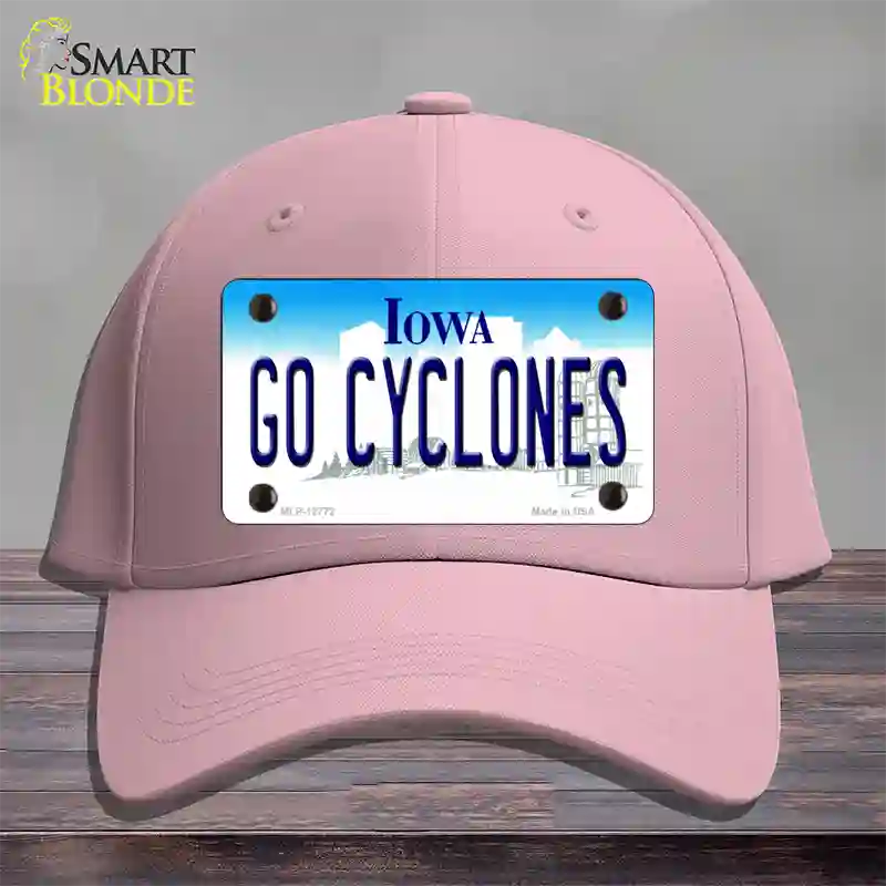 Go Cyclones Novelty License Plate Hat Tag Cotton / Pink