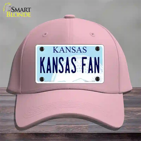 Kansas Fan Novelty License Plate Hat Tag Cotton / Pink