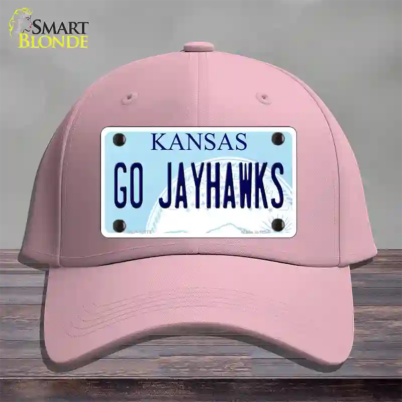 Go Jayhawks Novelty License Plate Hat Tag Cotton / Pink